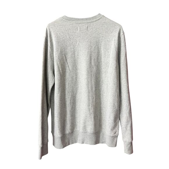 Goodfellow & Co Probably Late For Something Gray Unisex Sweatshirt Size Large - Picture 2 of 9